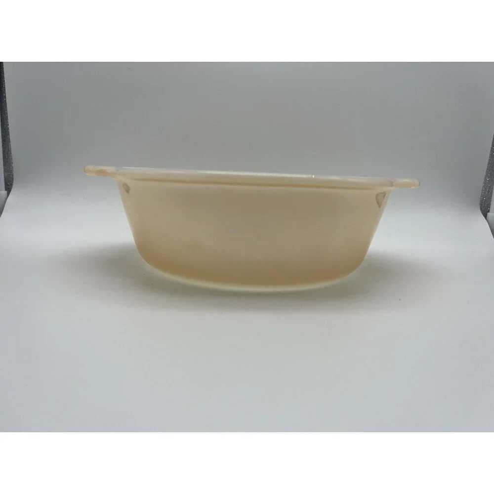 Vintage Fire King Peach Casserole 1 qt Oven Ware Dish